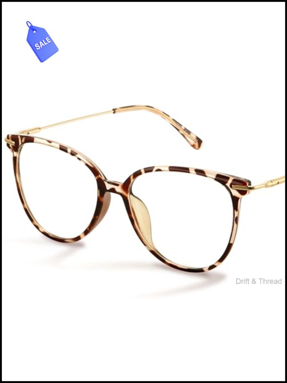 Round Blue Light Blocking Glasses UV400 Metal Frame Computer Eyewear